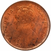 Copper One Quarter Anna Coin of Victoria Empress of Calcutta Mint of 1901.