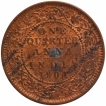 Copper One Quarter Anna Coin of King Edward VII of Calcutta Mint of 1904.