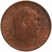 Copper One Quarter Anna Coin of King Edward VII of Calcutta Mint of 1904.