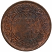 Bronze One Quarter Anna Coin of King Edward VII of Calcutta Mint of 1908.