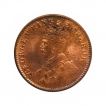 Bronze One Quarter Anna Coin of King George V of Calcutta Mint of 1913.