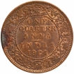 Bronze One Quarter Anna Coin of King George V of Bombay Mint of 1924.