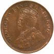 Bronze One Quarter Anna Coin of King George V of Bombay Mint of 1924.