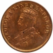 Bronze One Quarter Anna Coin of King George V of Calcutta Mint of 1927.