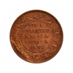 Bronze One Quarter Anna Coin of King George VI of Bombay Mint of 1938.