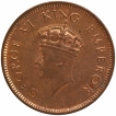 Bronze One Quarter Anna Coin of King George VI of Bombay Mint of 1940.