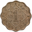 Cupro Nickel One Anna Coin of King Edward VII of  Bombay Mint of 1909.