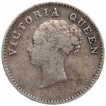 Silver Two Annas Coin of Victoria Queen of Calcutta Mint of 1841.