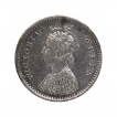 Silver Two Annas Coin of Victoria Queen of Madras Mint of 1862.