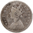 Silver Two Annas Coin of Victoria Empress of Calcutta Mint of 1889.