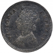 Silver Two Annas Coin of Victoria Empress of Calcutta Mint of 1892.