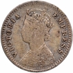 SIlver Two Annas Coin of Victoria Empress of Bombay Mint of 1898.