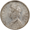 Silver Two Annas Coin of Victoria Empress of Calcutta Mint of 1900.