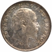 Silver Two Annas Coin of King Edward VII of Bombay Mint of 1910.