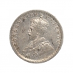 Silver Two Annas Coin of King George V of Calcutta Mint of 1911.