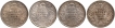 Silver Two Annas Coins of  King George V of Calcutta Mint of 1916.