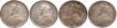 Silver Two Annas Coins of  King George V of Calcutta Mint of 1916.