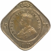 Cupro Nickel Two Annas Coin of King George V of Calcutta Mint of 1918.