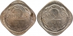 Cupro Nickel Two Annas Coins of King George VI of Calcutta and Bombay Mint of 1941.