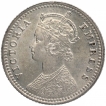 Silver Quarter Rupee Coin of Victoria Empress of Calcutta Mint of 1898.