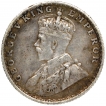 Silver Quarter Rupee Coin of King George V of Bombay Mint of 1928.