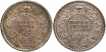 Silver Quarter Rupee Coins of King George V of Calcutta and Bombay Mint of 1925 and 1926.