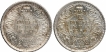 Silver Quarter Rupee Coins of King George VI of Calcutta and Bombay Mint of 1939.