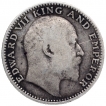 Silver Half rupee Coin of King Edward VII of Bombay MInt 1907.