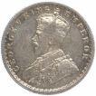 Silver Half Rupee Coin of King George V of Calcutta Mint of 1915.