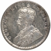 Silver Half Rupee Coin of King George V of Calcutta Mint of 1916.