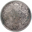 Silver Half Rupee Coin of King George V of Bombay Mint of 1916.