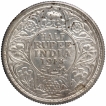 Silver Half Rupee Coin of King George V Bombay Mint of 1918.