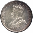 Silver Half Rupee Coin of King George V Bombay Mint of 1918.