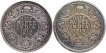 Silver Half Rupee Coins of King George V of Bombay Mint of 1919.