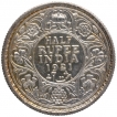 Silver Half Rupee Coin of King George V of Calcutta Mint of 1921.