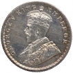 Silver Half Rupee Coin of King George V of Calcutta Mint of 1921.