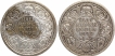 Silver Half Rupee Coins of King George V of Calcutta and Bombay Mint of 1922.