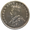 Silver Half Rupee Coin of King George V of Calcutta Mint of 1925.