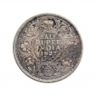 Silver Half Rupee Coin of King George V of Calcutta Mint of 1927.