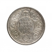 Silver Half Rupee Coin of King George V of Calcutta Mint of 1930.