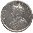 Silver Half Rupee Coin of King George V of Calcutta Mint of 1933.