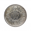 Silver Half Rupee Coin of King George V of Calcutta Mint of 1936.