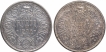 Silver Half Rupee Coins of King George VI of Bombay Mint of 1938.