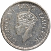 Silver Half Rupee Coin of King George VI of Calcutta Mint of 1939.