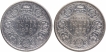 Silver Half Rupee Coins of King George VI of Calcutta and Bombay Mint of 1939.