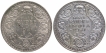 Silver Half Rupee Coins of King George VI of Bombay Mint of 1941.