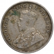 Cupro Nickel Eight Annas Coin of King George V of Calcutta Mint of 1919.