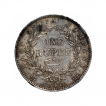 Silver One Rupee Coin of Victoria Queen of Madras Mint of 1840.