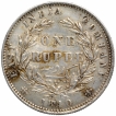 Silver One Rupee Coin of Victoria Queen of Calcutta Mint of 1840.