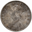 Silver One Rupee Coin of Victoria Queen of Madras Mint of 1862.